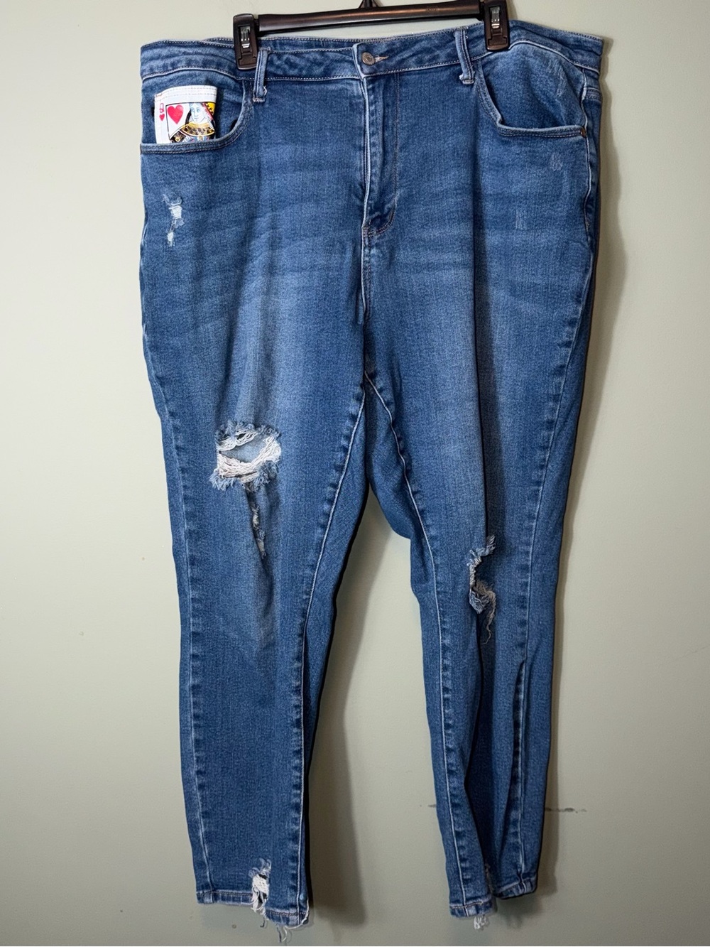 Judy Blue Queen of Hearts Jeans Women’s Size 22W Style JN88569 MD‎